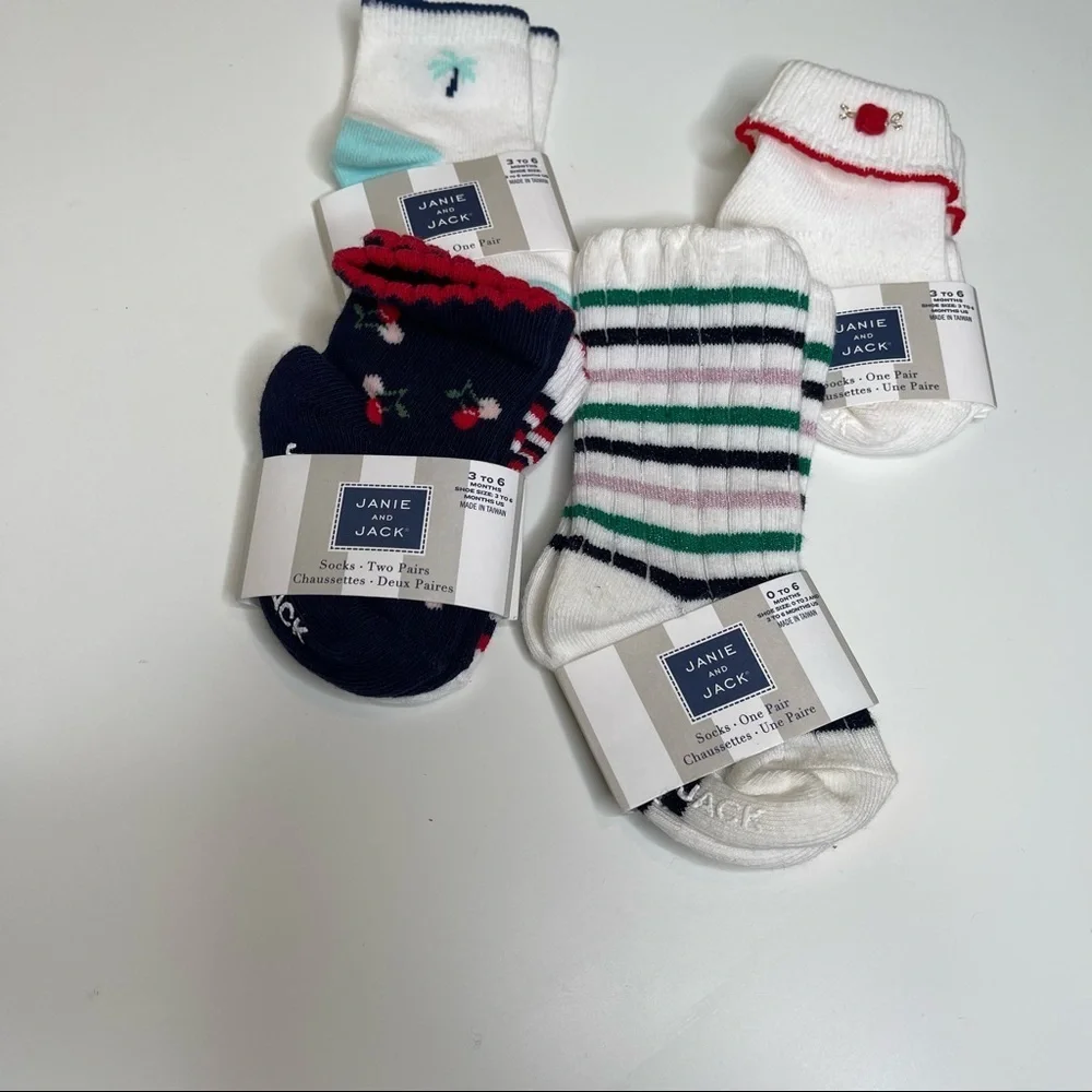 Janie And Jack socks 3-6 months nwt